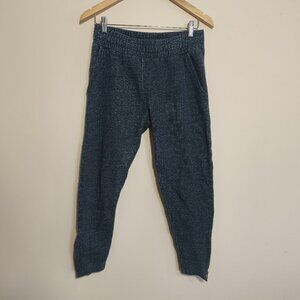 Pact 100% Organic Heavyweight Zip Ankle Elastic Waist Sweatpants sz S Navy